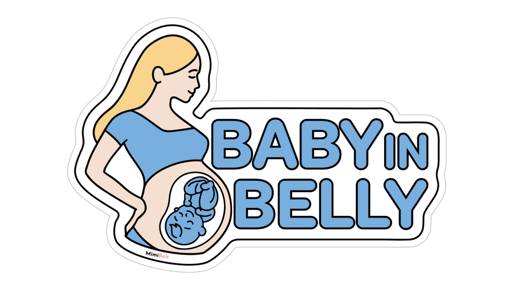"Baby in Belly" Magnet for Car