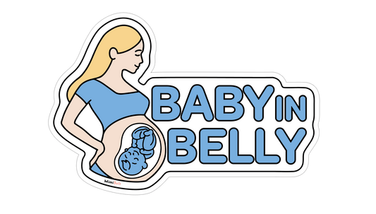 "Baby in Belly" Magnet for Car